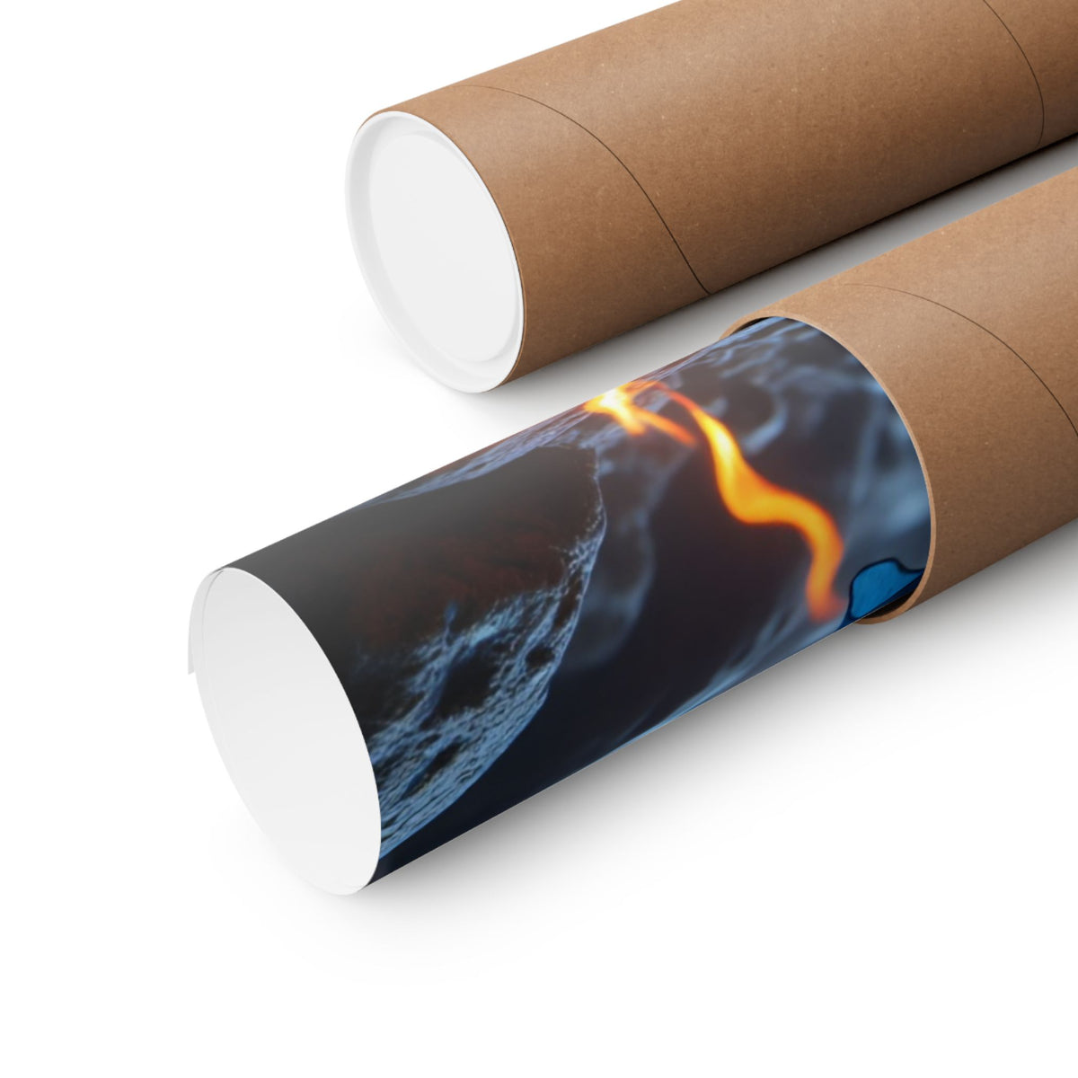 Mystic Sorceress Blue Magic Poster Matte Vertical Wall Art