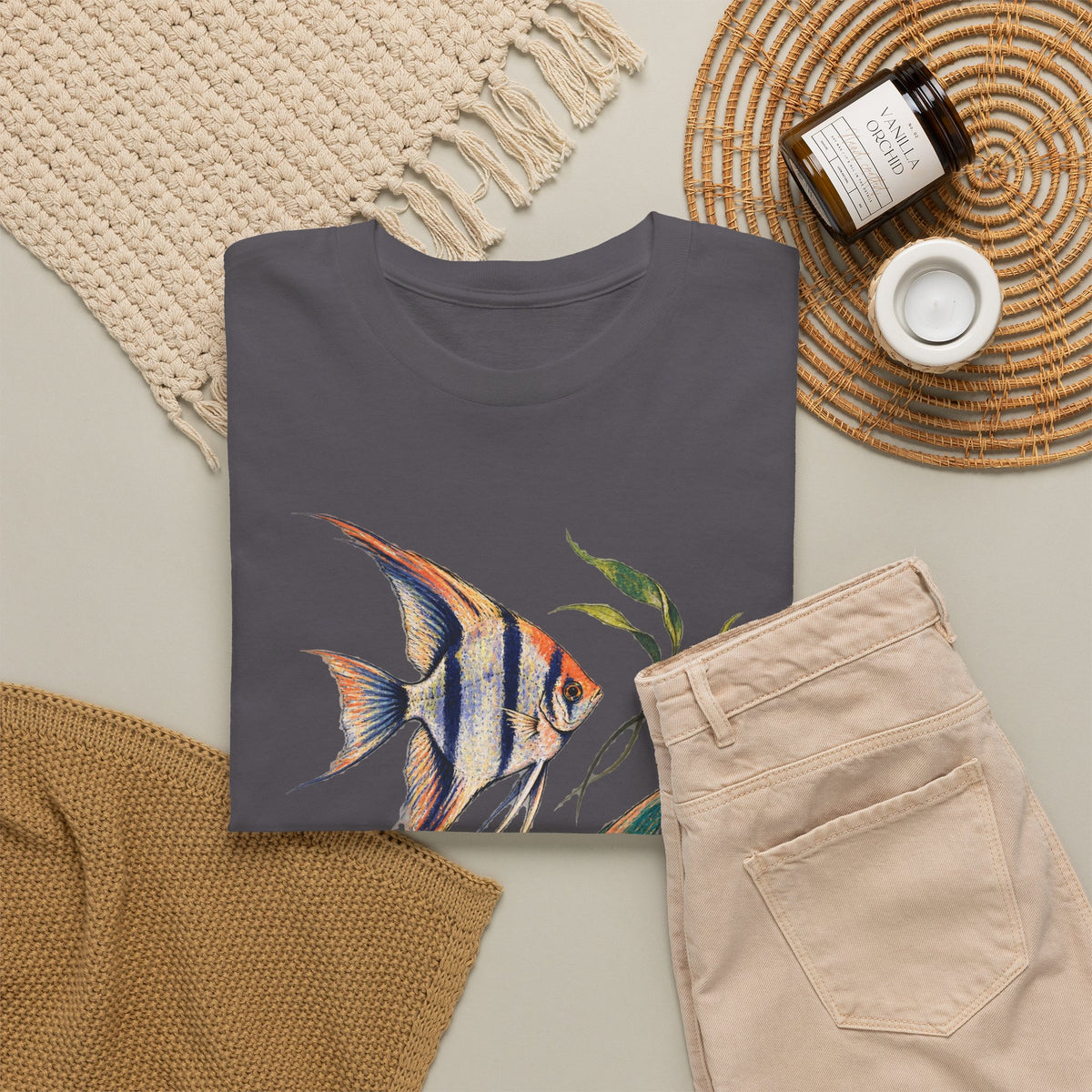 Angelfish Pair Tee Freshwater Angelfish Tropical Aquarium Fishkeeping Shirt