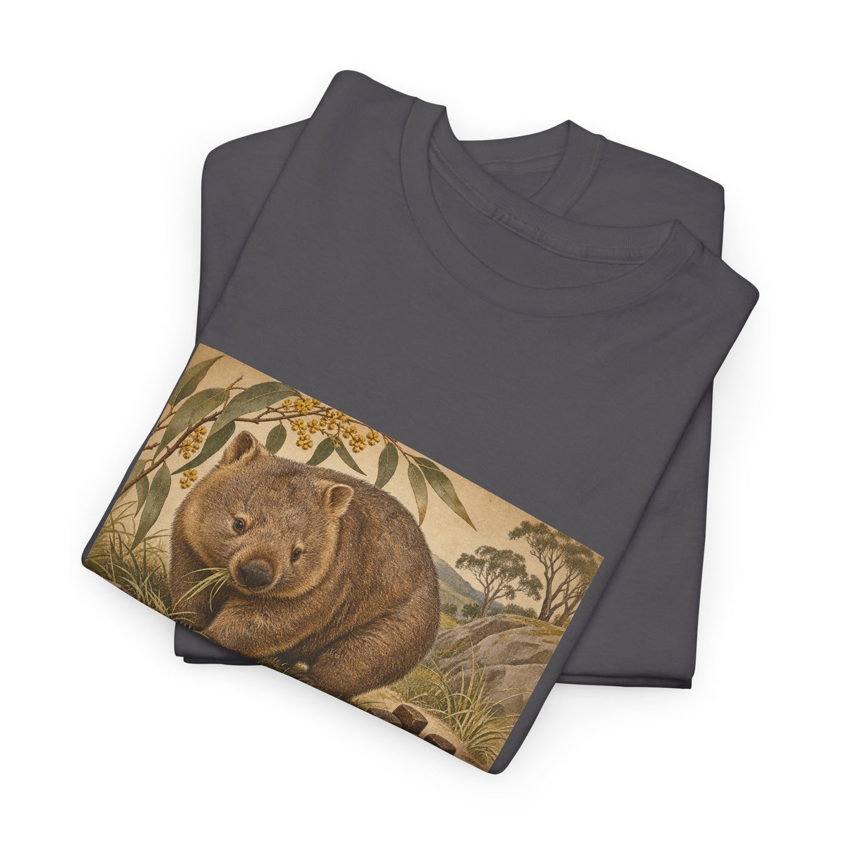 I Poop Cubes T-Shirt Common Wombat Vintage Naturalist Funny Tee