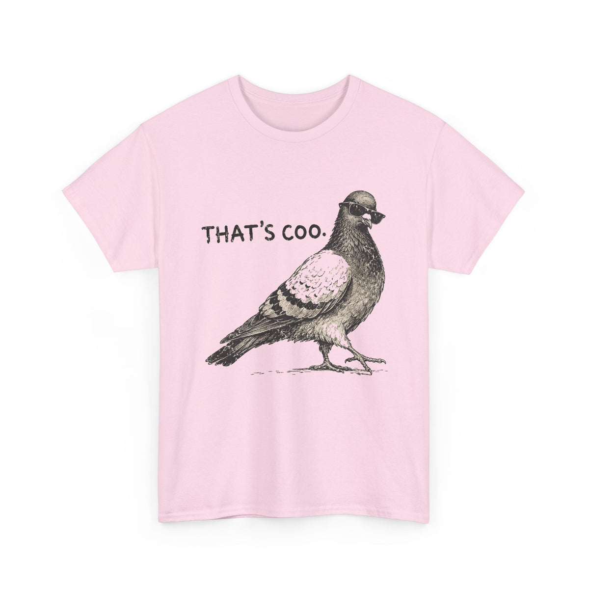 Thats Coo Pigeon T-Shirt Funny Bird Pun Sketch