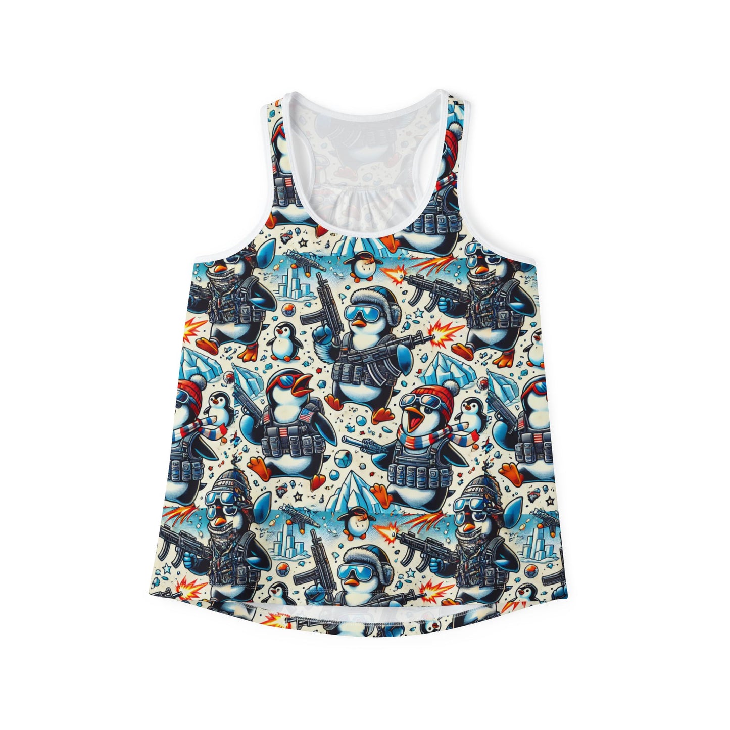 Tank Top - Penguins with Guns Women's Fashion Shirt