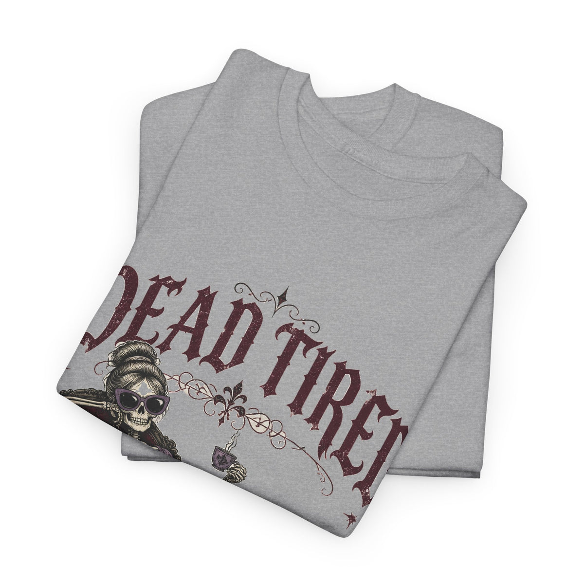 Dead Tired Skeleton T-Shirt Funny Gothic Fainting Couch