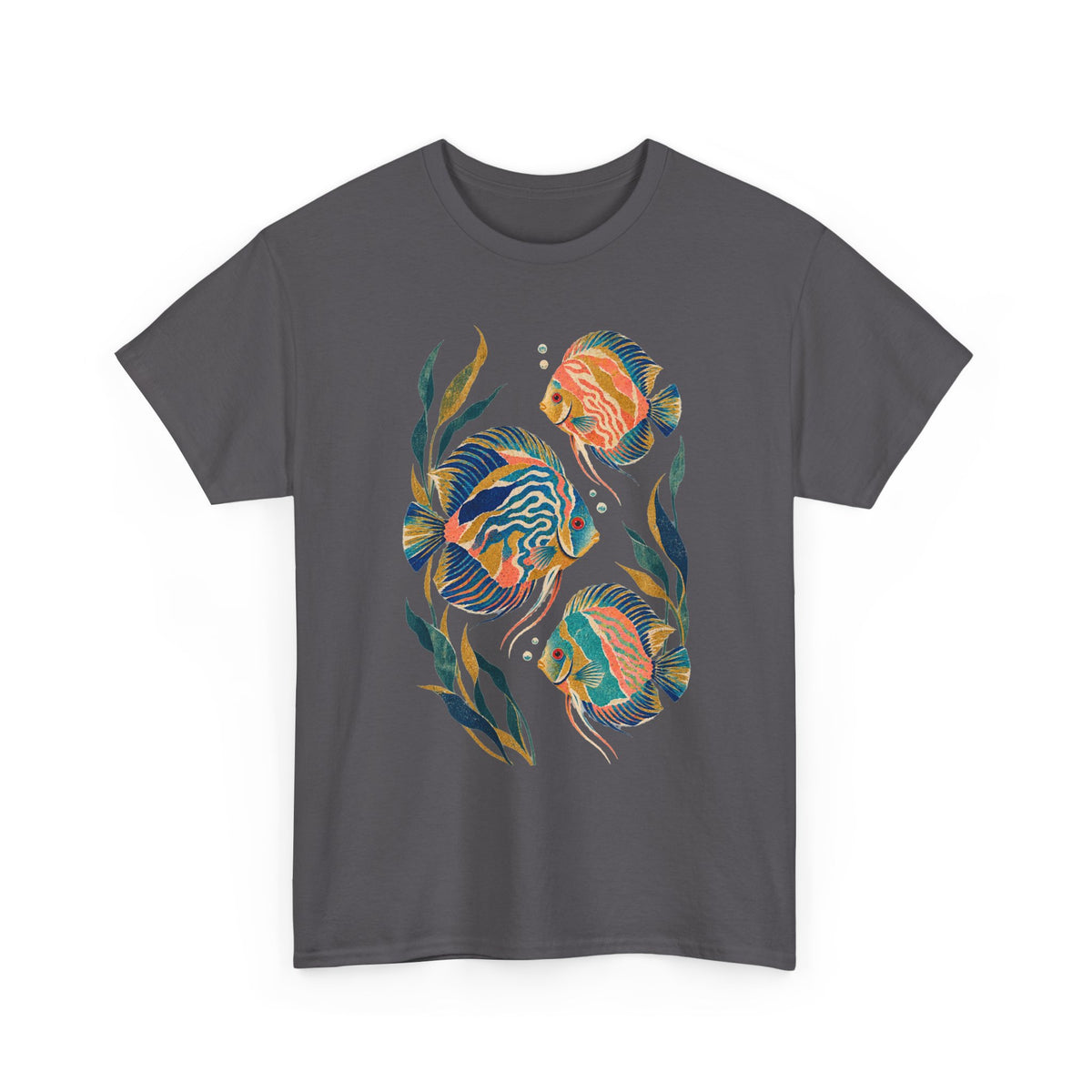Discus Fish Trio Tee Colorful Tropical Aquarium Fish Aquascape Fishkeeping Shirt