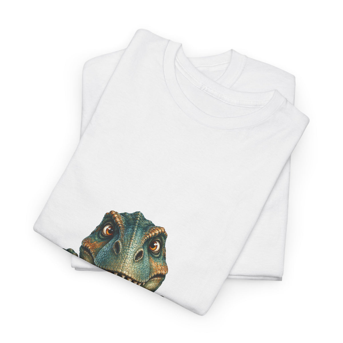 Peeking T-Rex T-Shirt Dinosaur Over Ledge Funny Dino Lover Tee