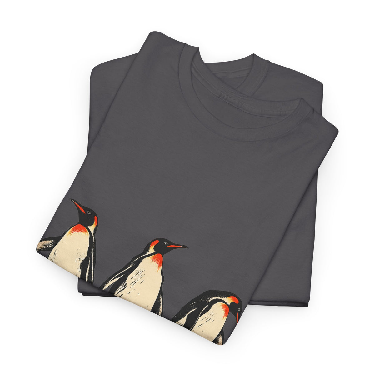 Three Penguins T-Shirt Emperor Penguin Trio Walking on Ice Antarctica Animal Tee