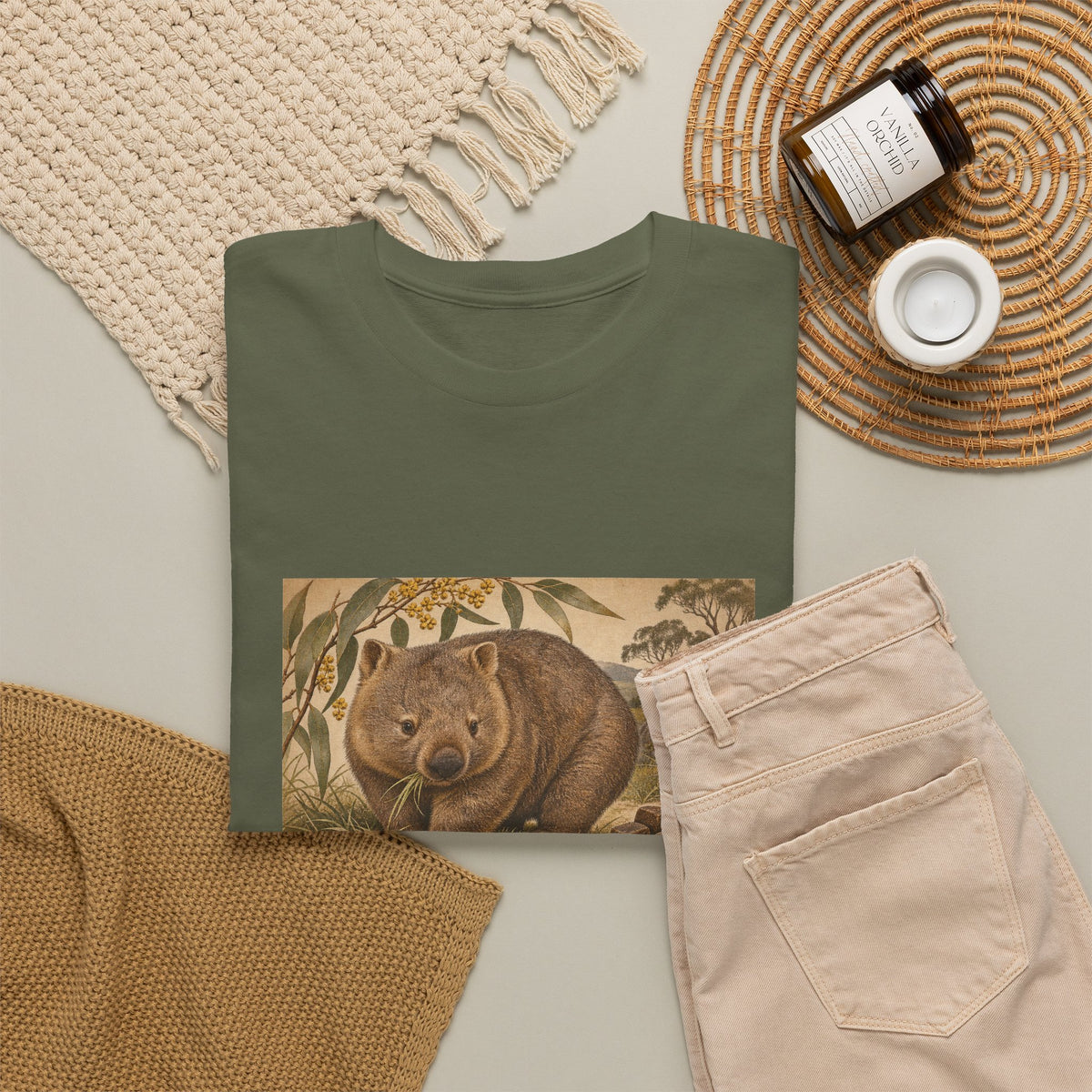 I Poop Cubes T-Shirt Common Wombat Vintage Naturalist Funny Tee