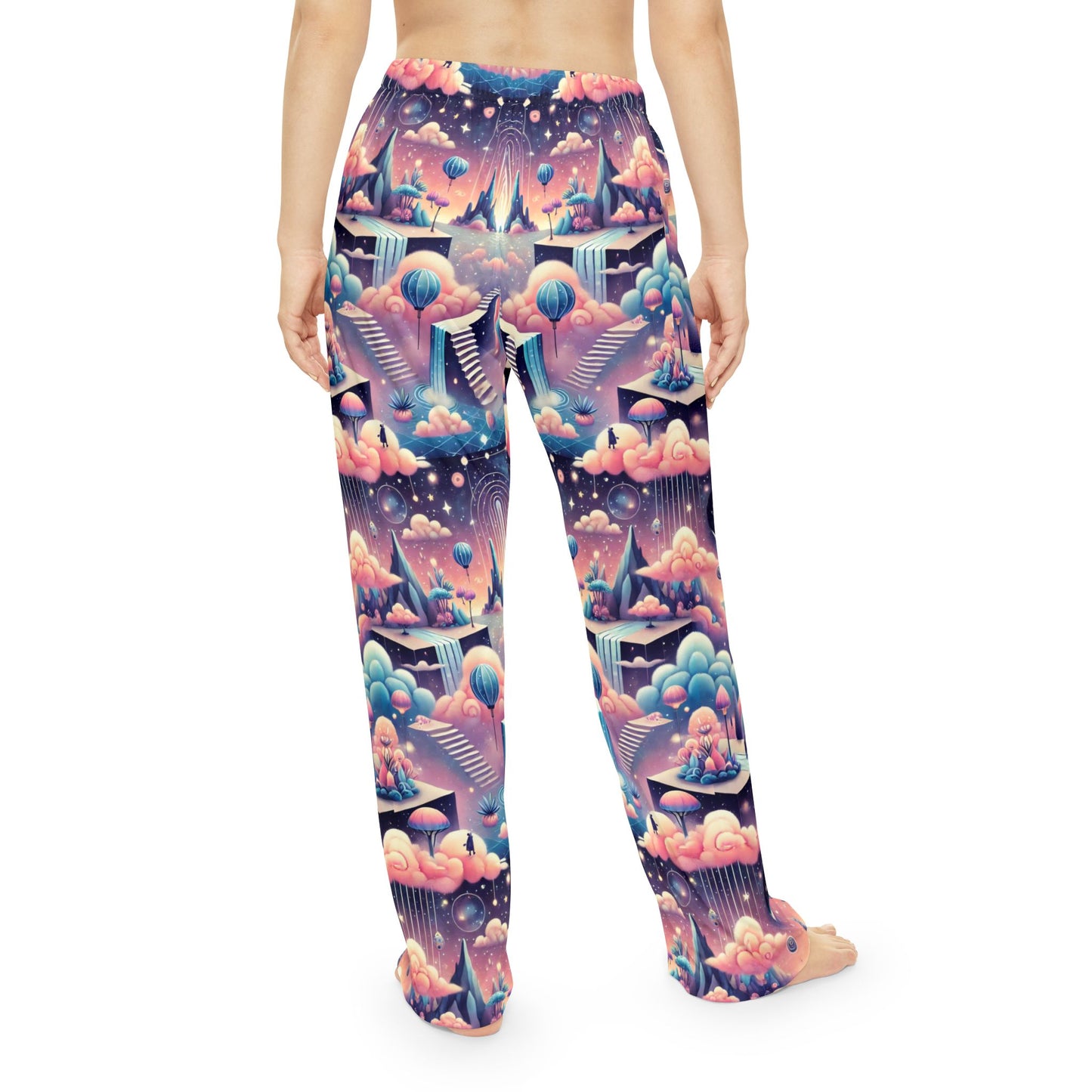 Surreal Dreamscape Women's Pajama Pants - Abstract Lounge Sleepwear, Comfy Nightwear, Artistic Pyjama Bottoms, Whimsical Loungewear, Unique