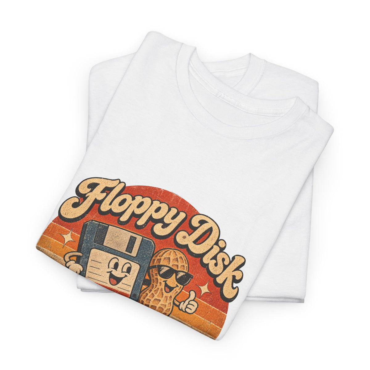 Floppy Disk Floppy Nuts T-Shirt Retro 80s Floppy Disk Peanut Funny Tee