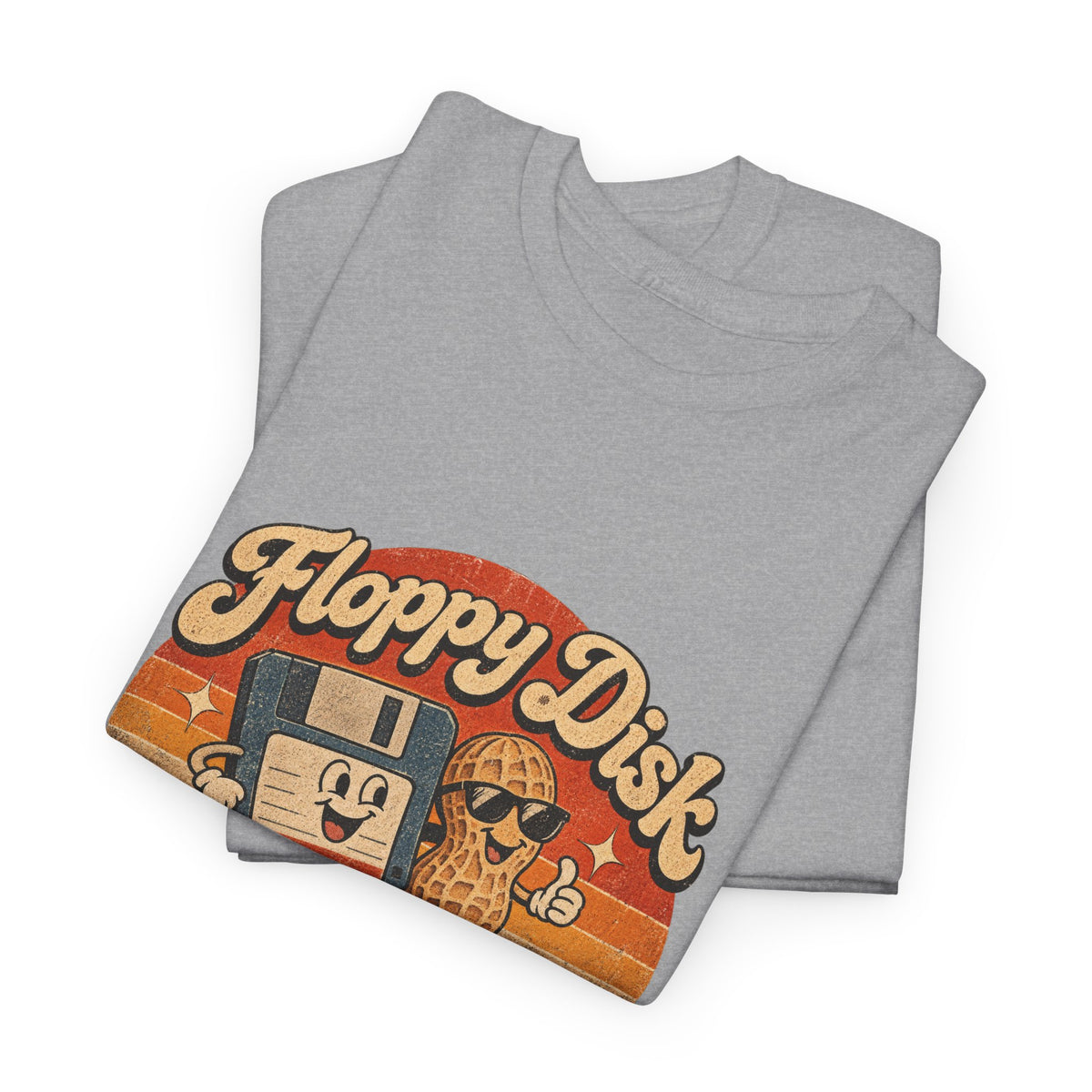 Floppy Disk Floppy Nuts T-Shirt Retro 80s Floppy Disk Peanut Funny Tee