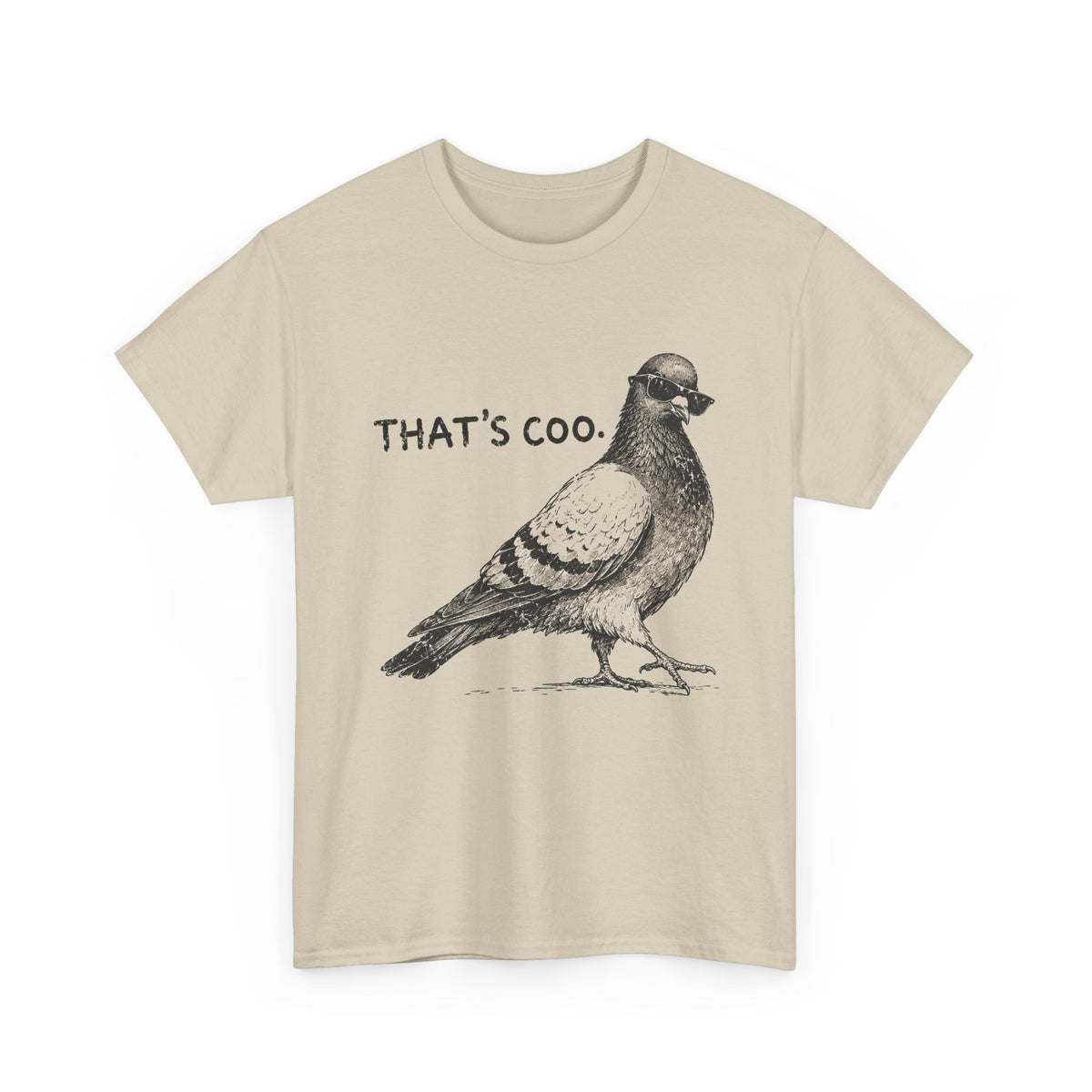Thats Coo Pigeon T-Shirt Funny Bird Pun Sketch