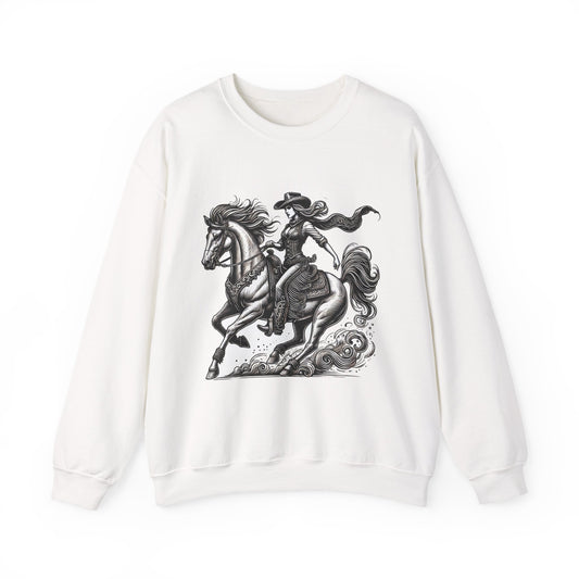Western Cowgirl Sweatshirt Rodeo Country Style Crewneck
