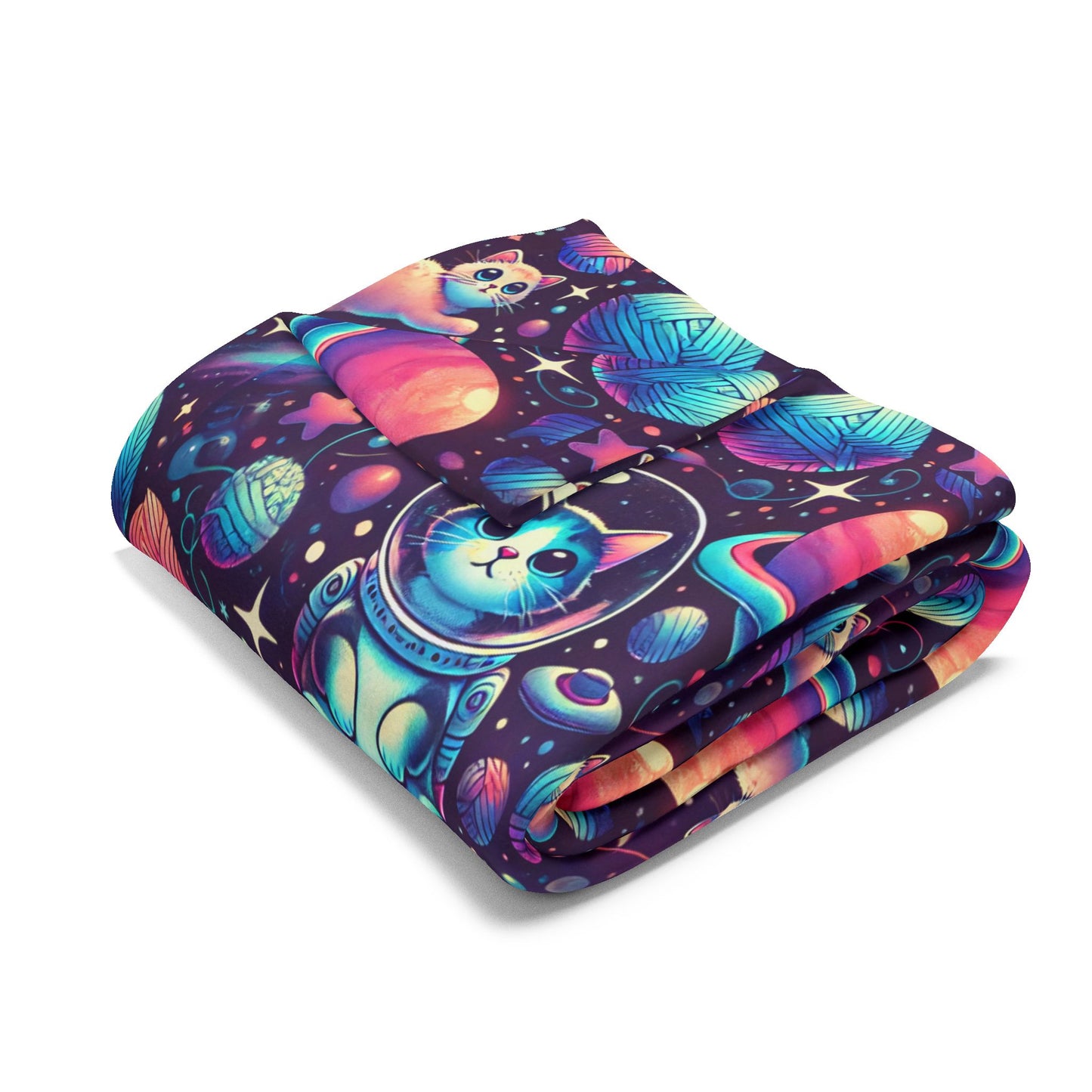 Space cats Arctic Fleece Blanket