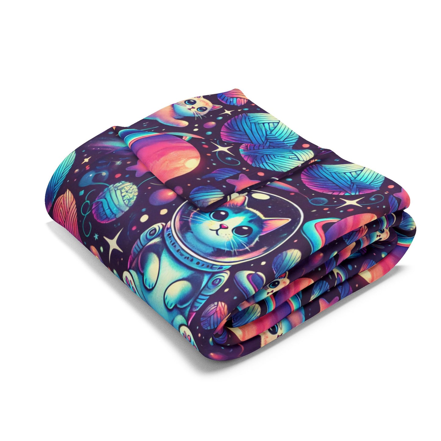 Space cats Arctic Fleece Blanket