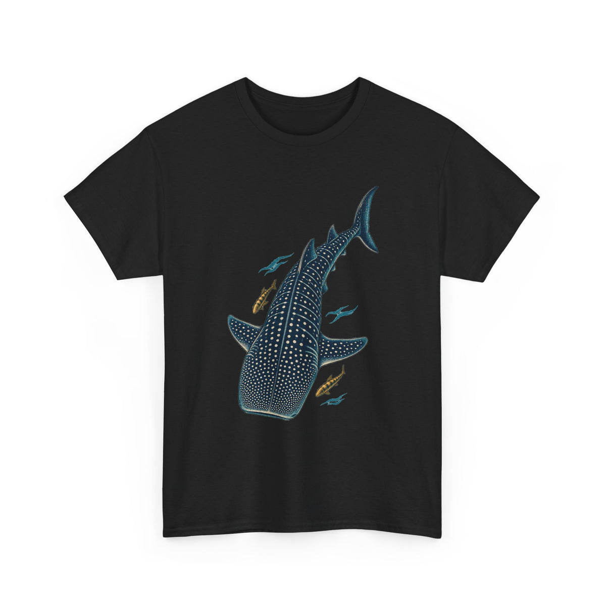 Whale Shark Pilot Fish T-Shirt Ocean Spotty Shark Tee