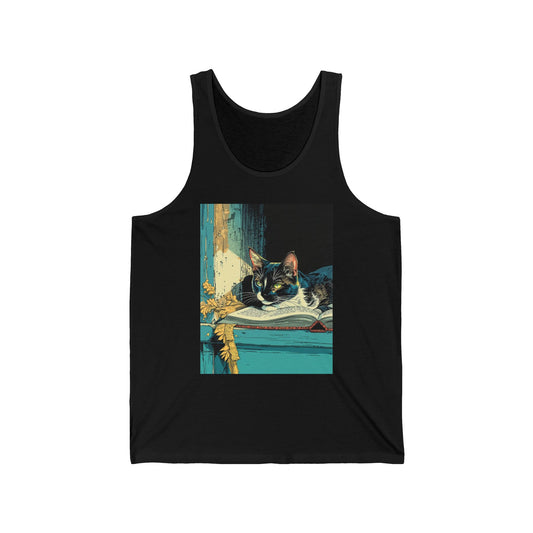 Cat Unisex Jersey Tank