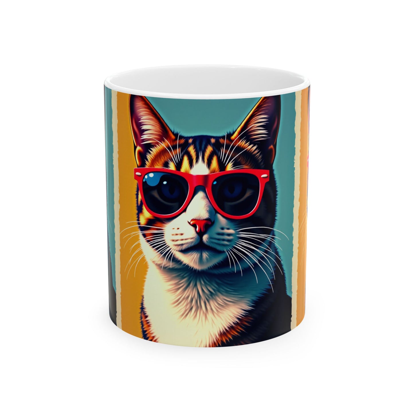 Cat Ceramic Mug, (11oz, 15oz)