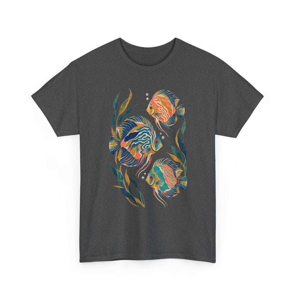 Discus Fish Trio Tee Colorful Tropical Aquarium Fish Aquascape Fishkeeping Shirt