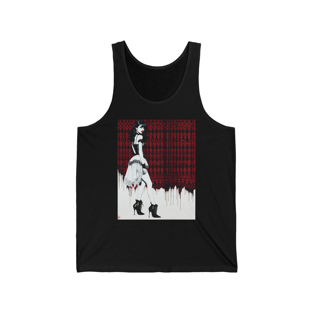 Gothic Lolita Lace Fashion Graphic Tank Top Unisex Jersey Tank