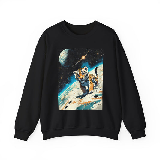 Space tiger Unisex Heavy Blend™ Crewneck Sweatshirt