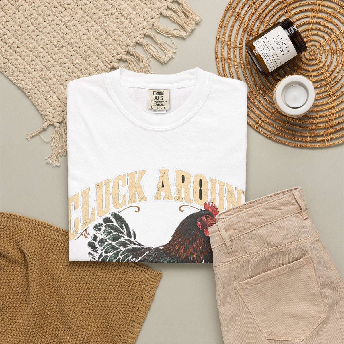 Cluck Around and Find Out Black Hen Tee Funny Chicken FAFO Pun Shirt