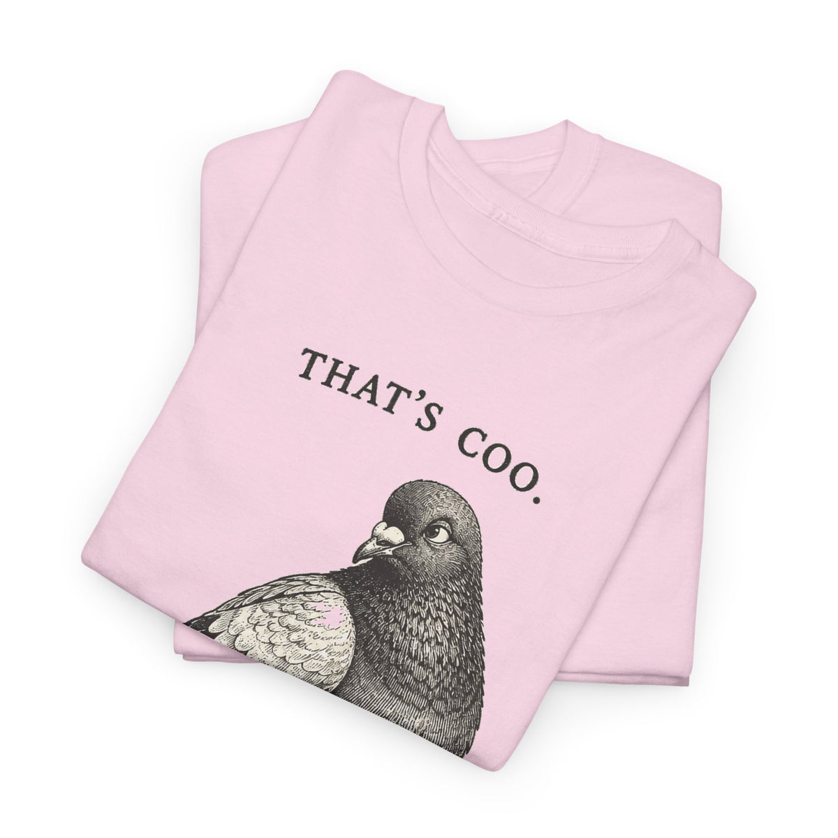 Thats Coo Pigeon Sketch T-Shirt Minimal Bird Pun