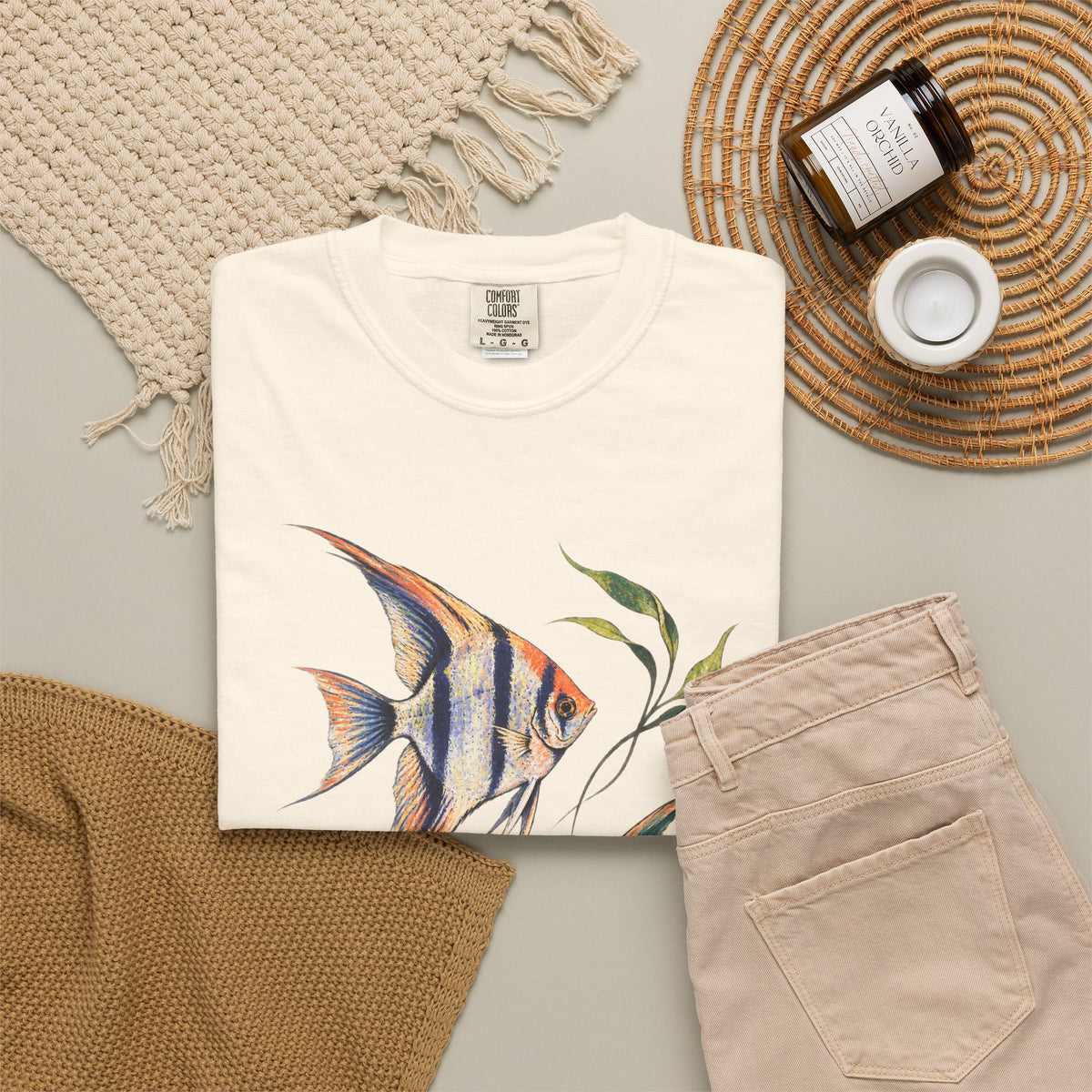 Angelfish Pair Tee Freshwater Angelfish Tropical Aquarium Fishkeeping Shirt