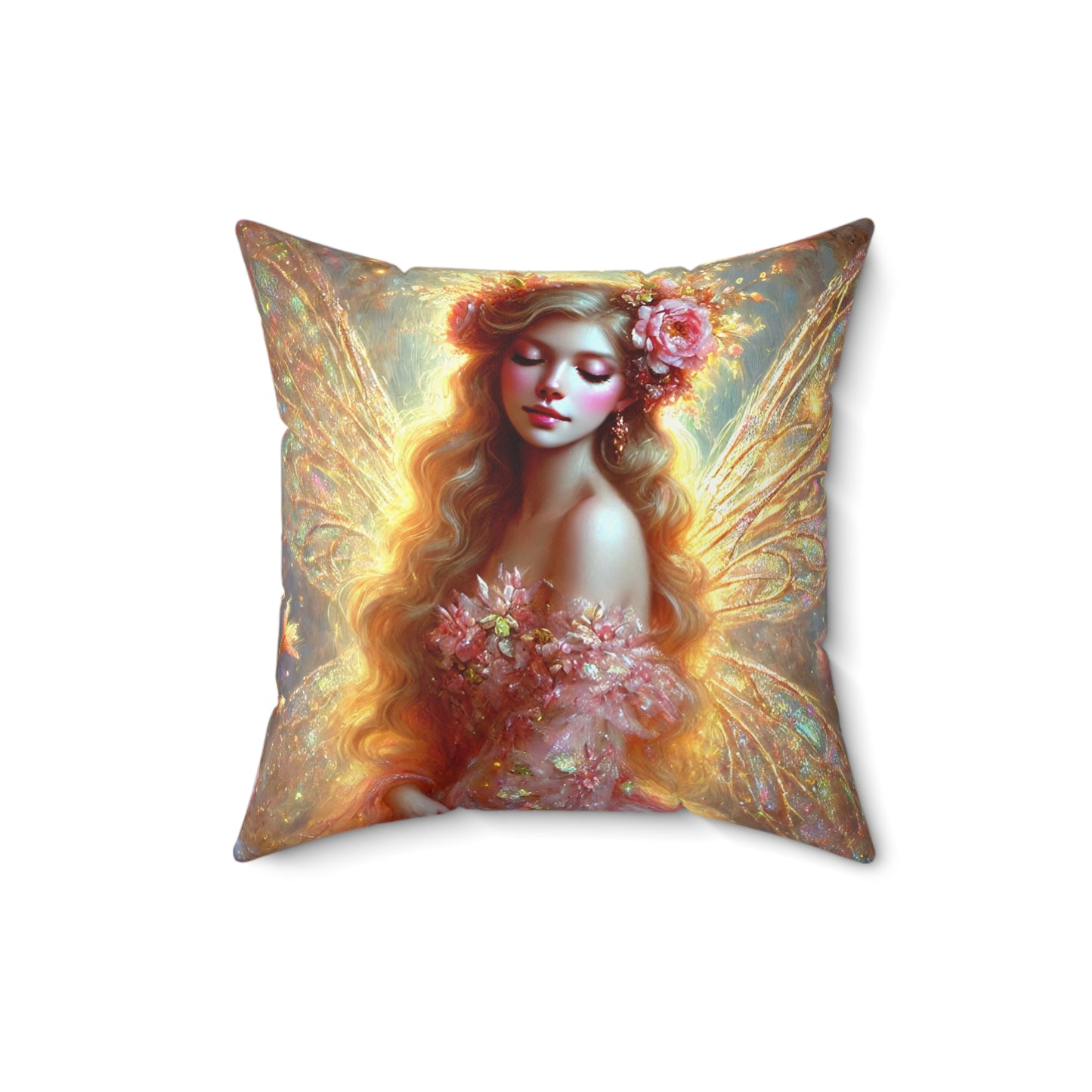 Fairy Spun Polyester Square Pillow