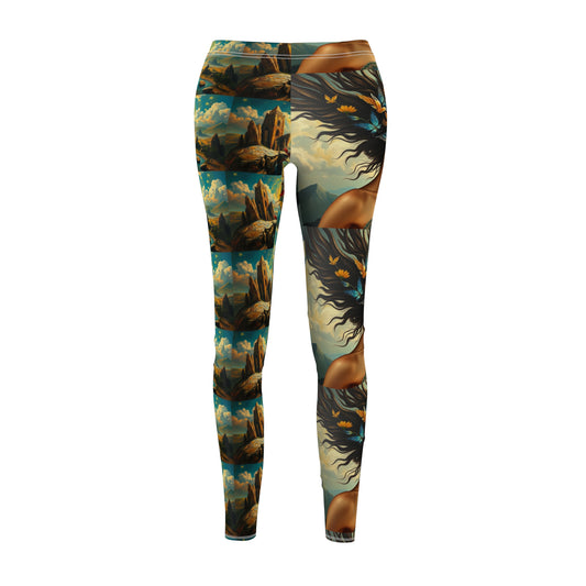 Women's Cut & Sew Casual Leggings (AOP)