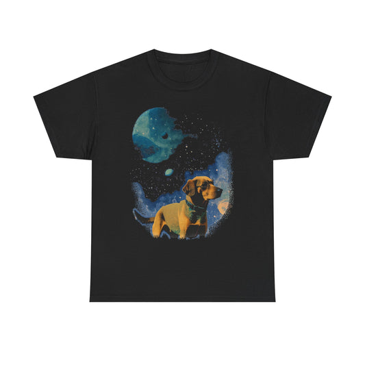 Space Dog T-Shirt Astronaut Puppy Galaxy Dog Lover Tee