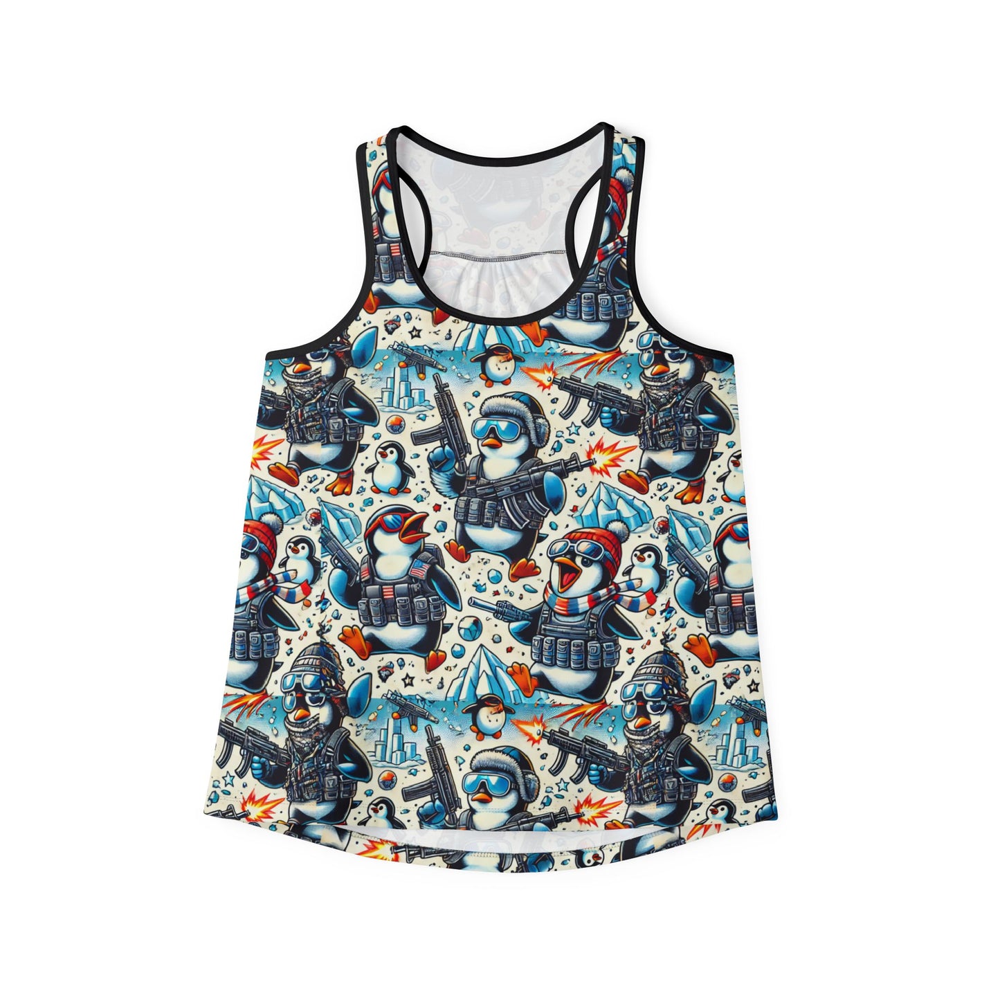 Tank Top - Penguins with Guns Women's Fashion Shirt