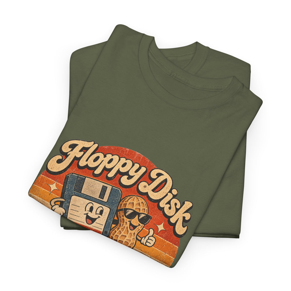 Floppy Disk Floppy Nuts T-Shirt Retro 80s Floppy Disk Peanut Funny Tee