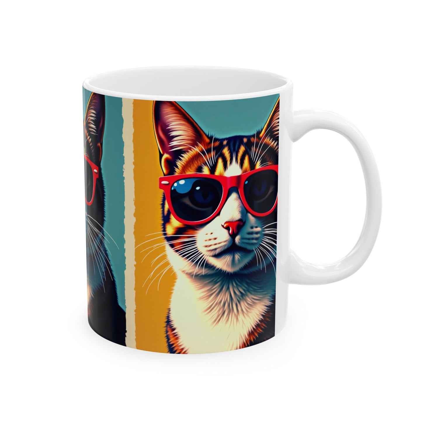 Cat Ceramic Mug, (11oz, 15oz)