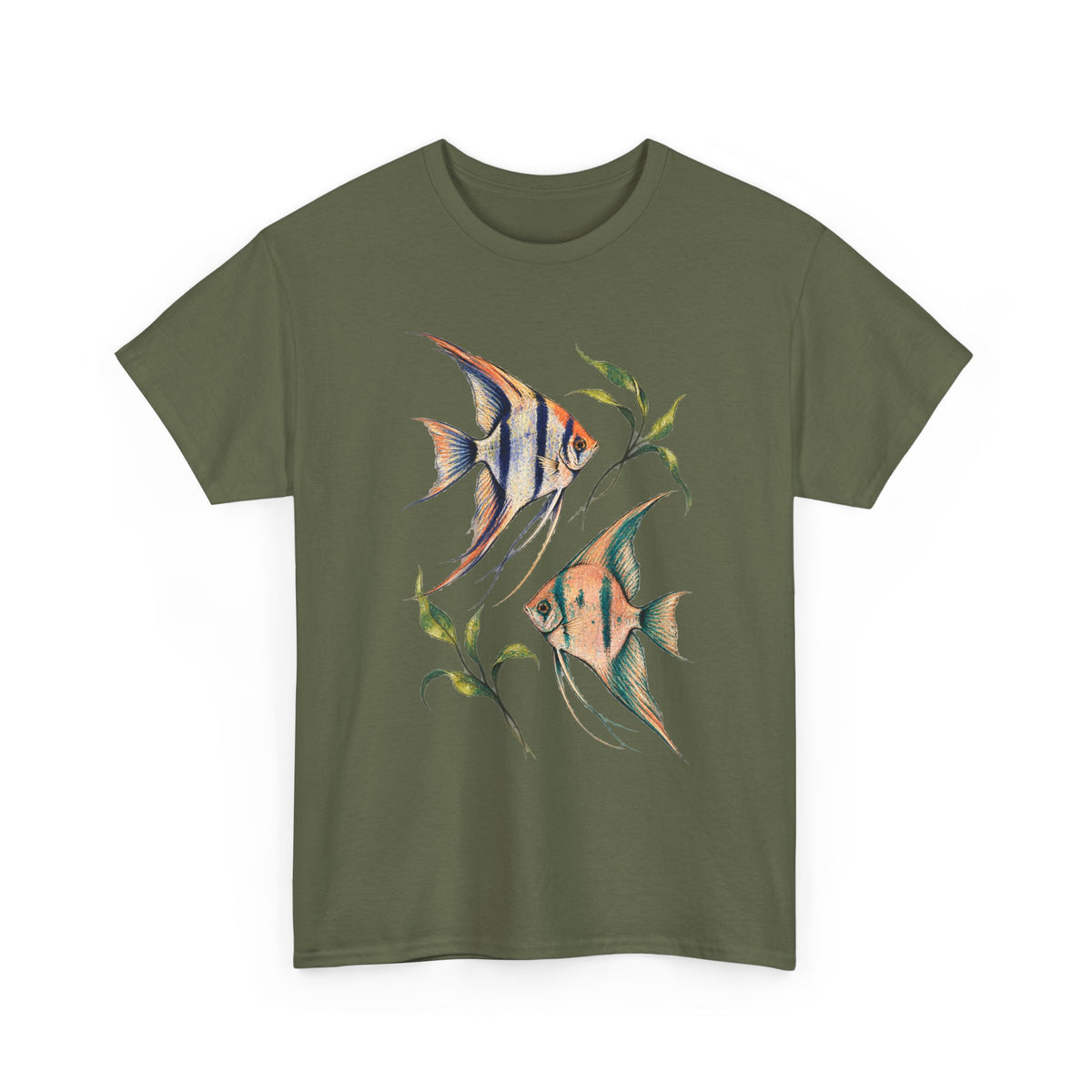 Angelfish Pair Tee Freshwater Angelfish Tropical Aquarium Fishkeeping Shirt