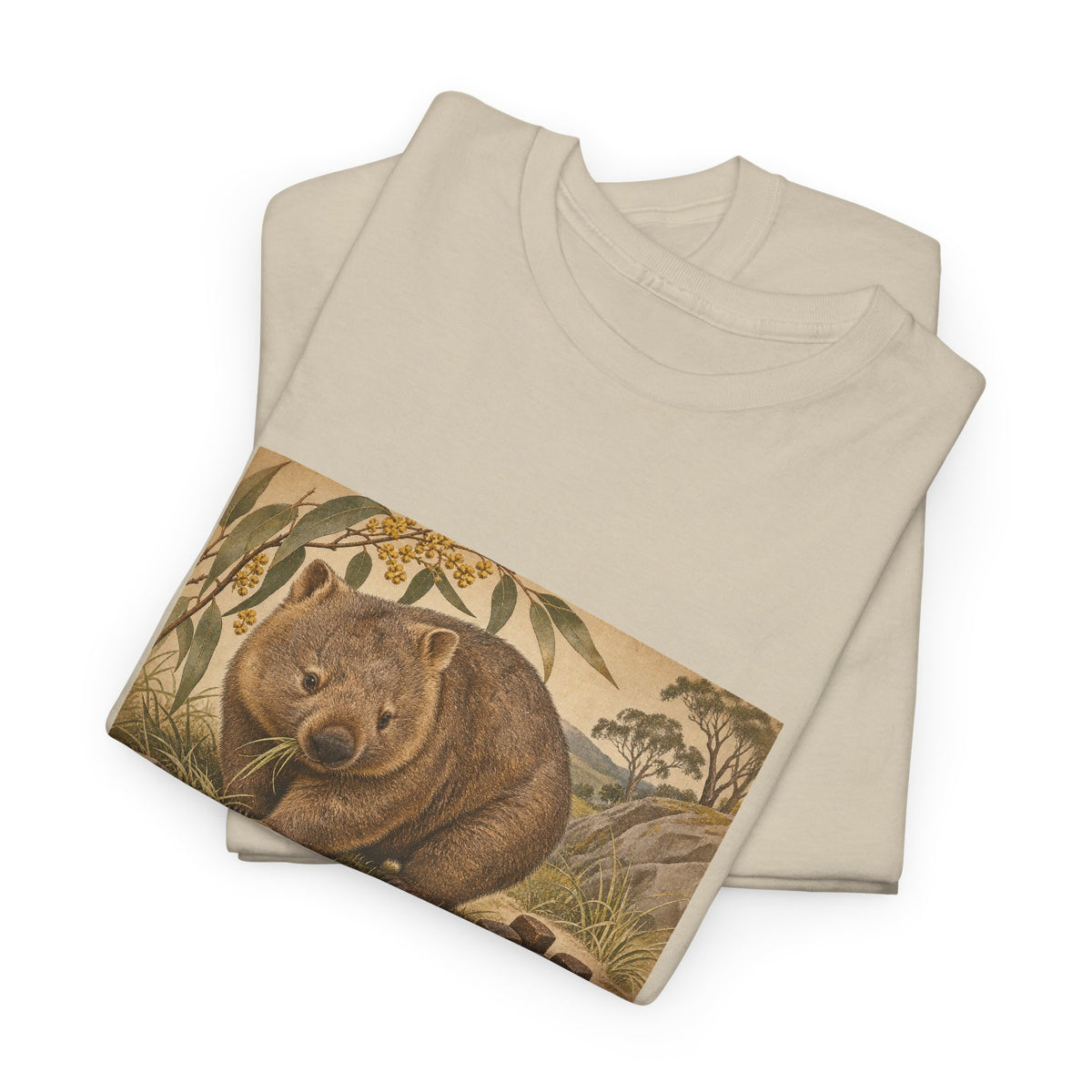 I Poop Cubes T-Shirt Common Wombat Vintage Naturalist Funny Tee