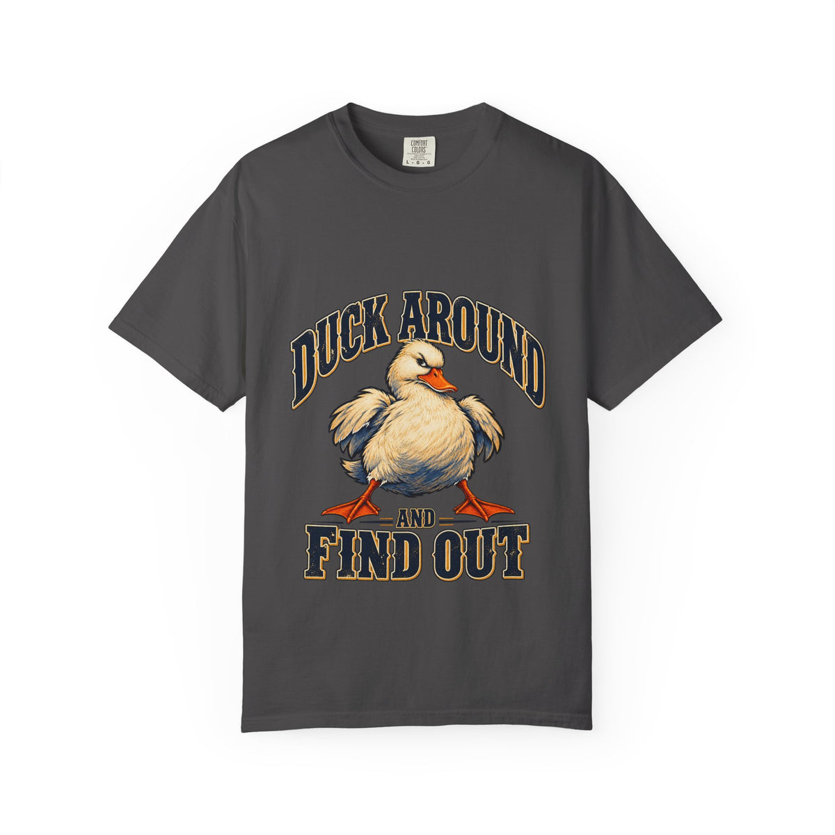 Duck Around and Find Out White Duck Tee Funny FAFO Pun Shirt
