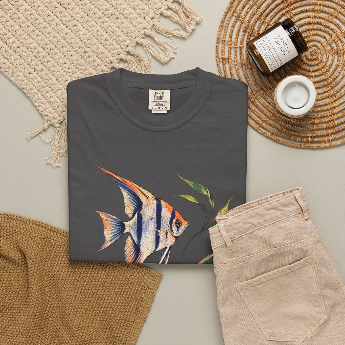 Angelfish Pair Tee Freshwater Angelfish Tropical Aquarium Fishkeeping Shirt