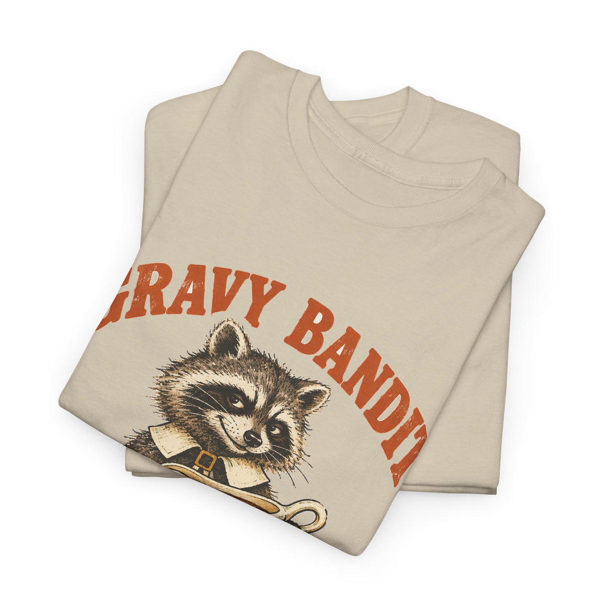 Gravy Bandit Raccoon T-Shirt Funny Thanksgiving Trash Panda