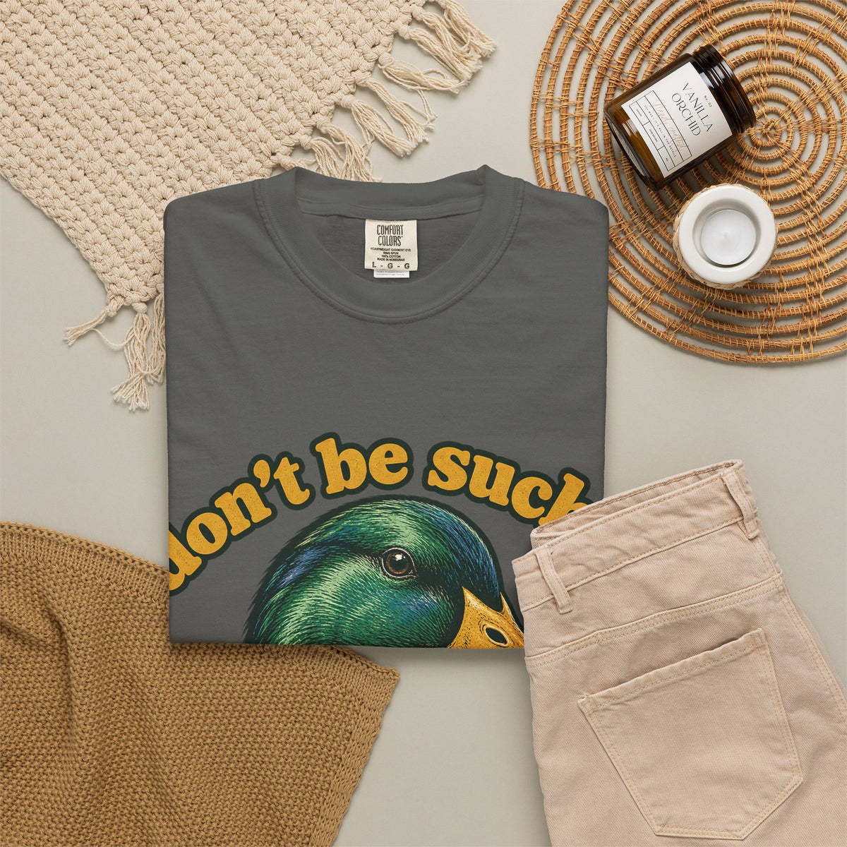 Don't Be Such a Duck Head Mallard Tee Funny Duck Shirt