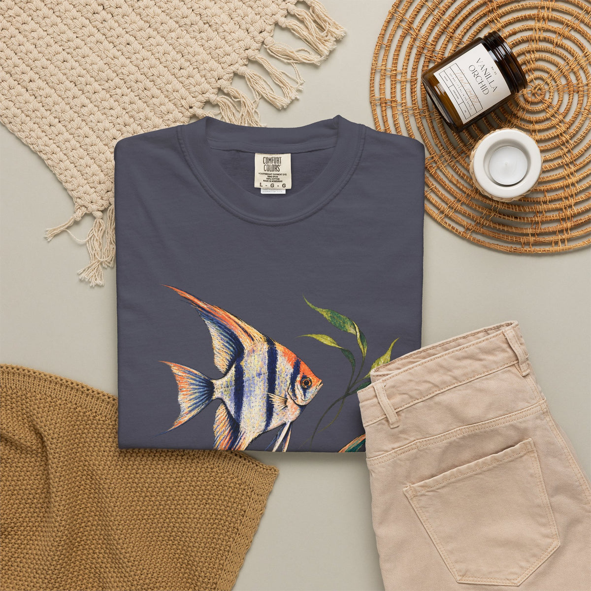 Angelfish Pair Tee Freshwater Angelfish Tropical Aquarium Fishkeeping Shirt