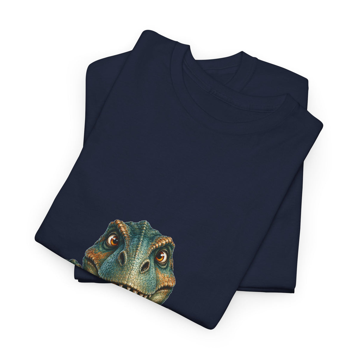 Peeking T-Rex T-Shirt Dinosaur Over Ledge Funny Dino Lover Tee