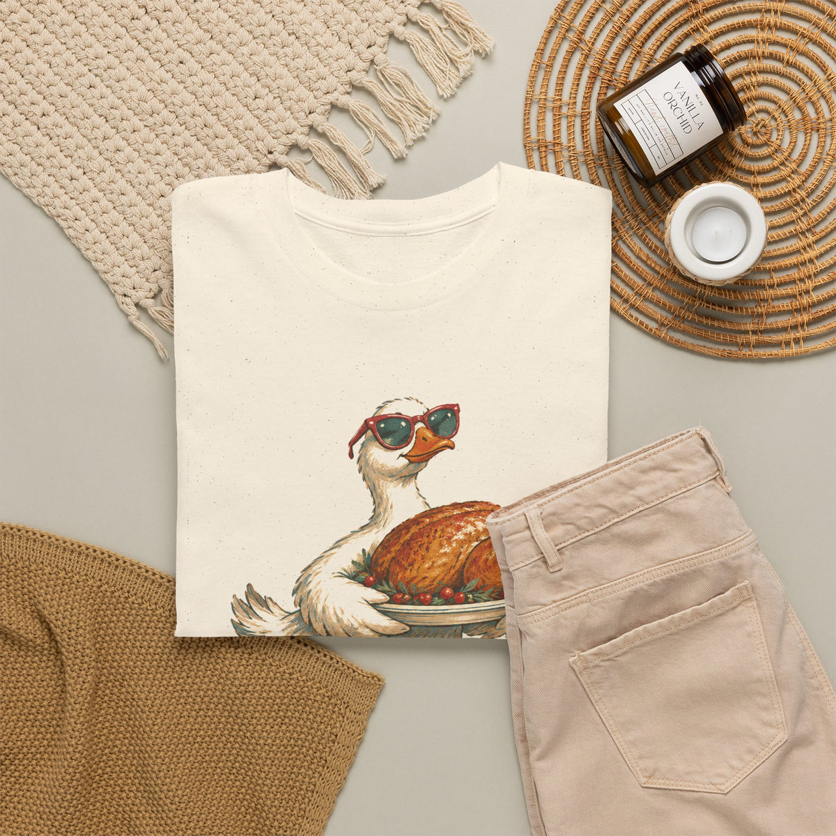 Not My First Rodeo Goose T-Shirt Funny Thanksgiving Host
