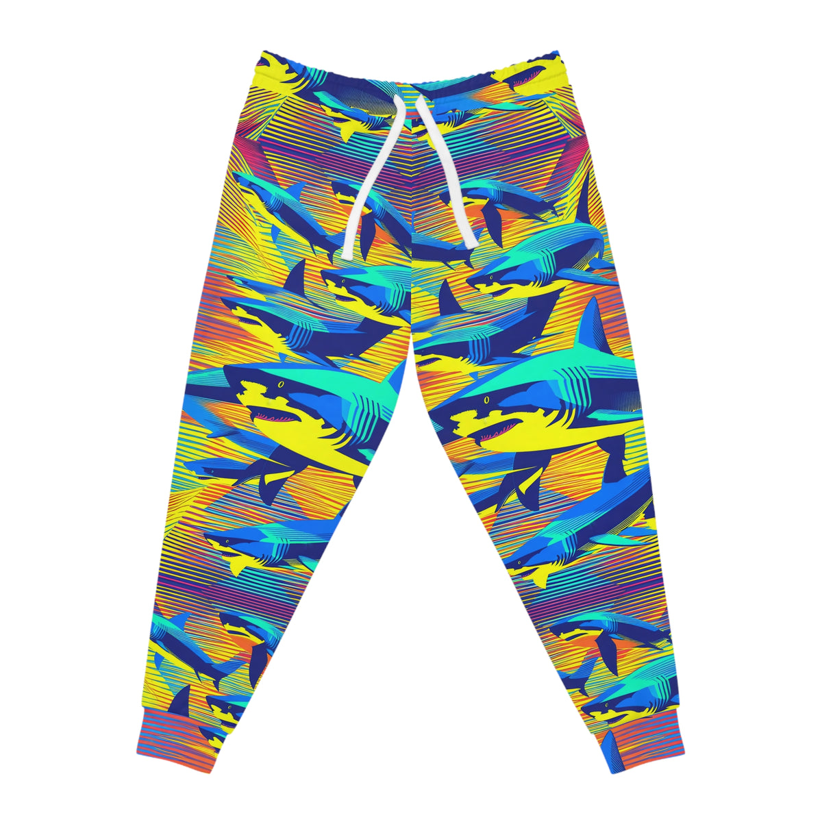 Shark Print Athletic Joggers Unisex Ocean Shark Lover Gift