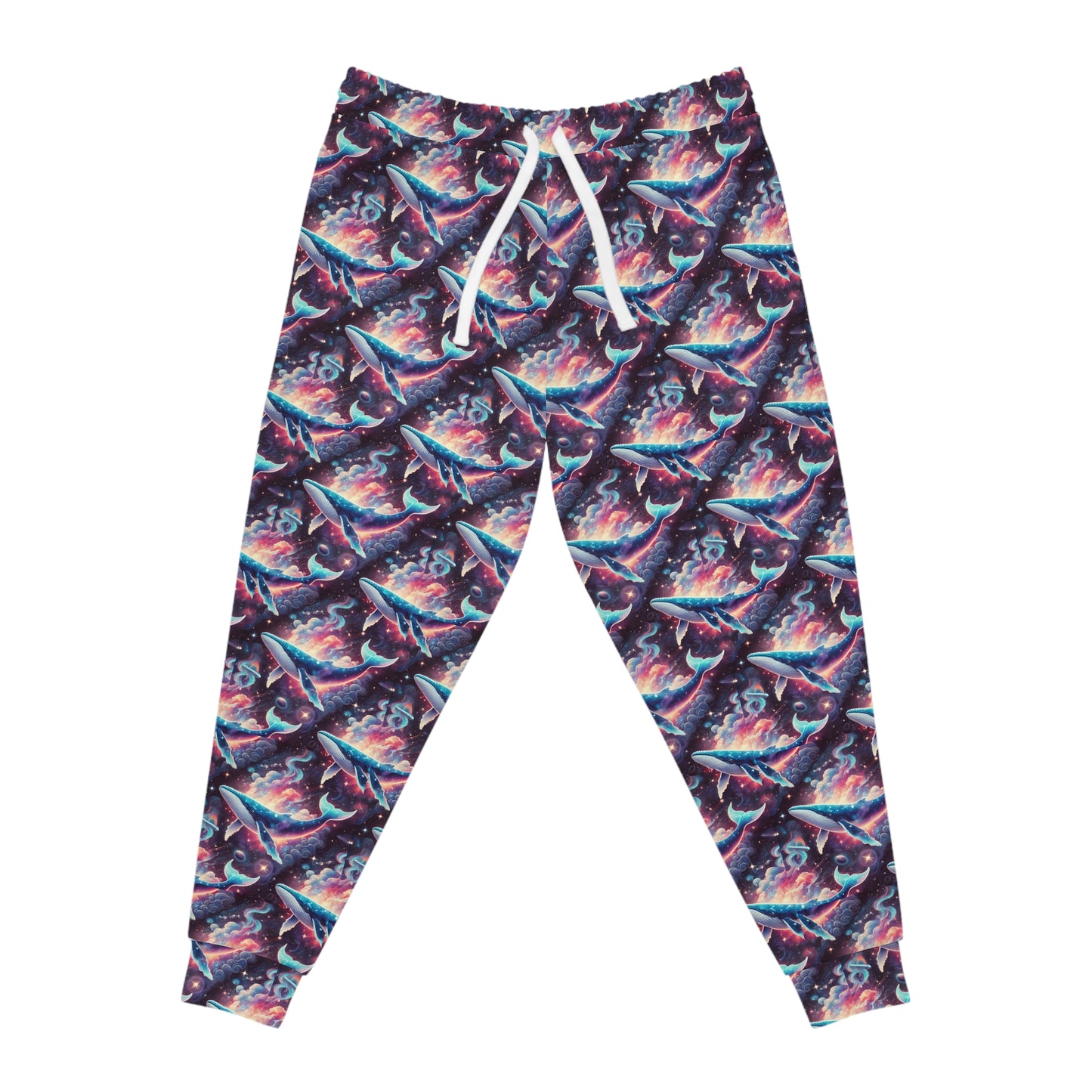 Space whale Athletic Joggers (AOP)