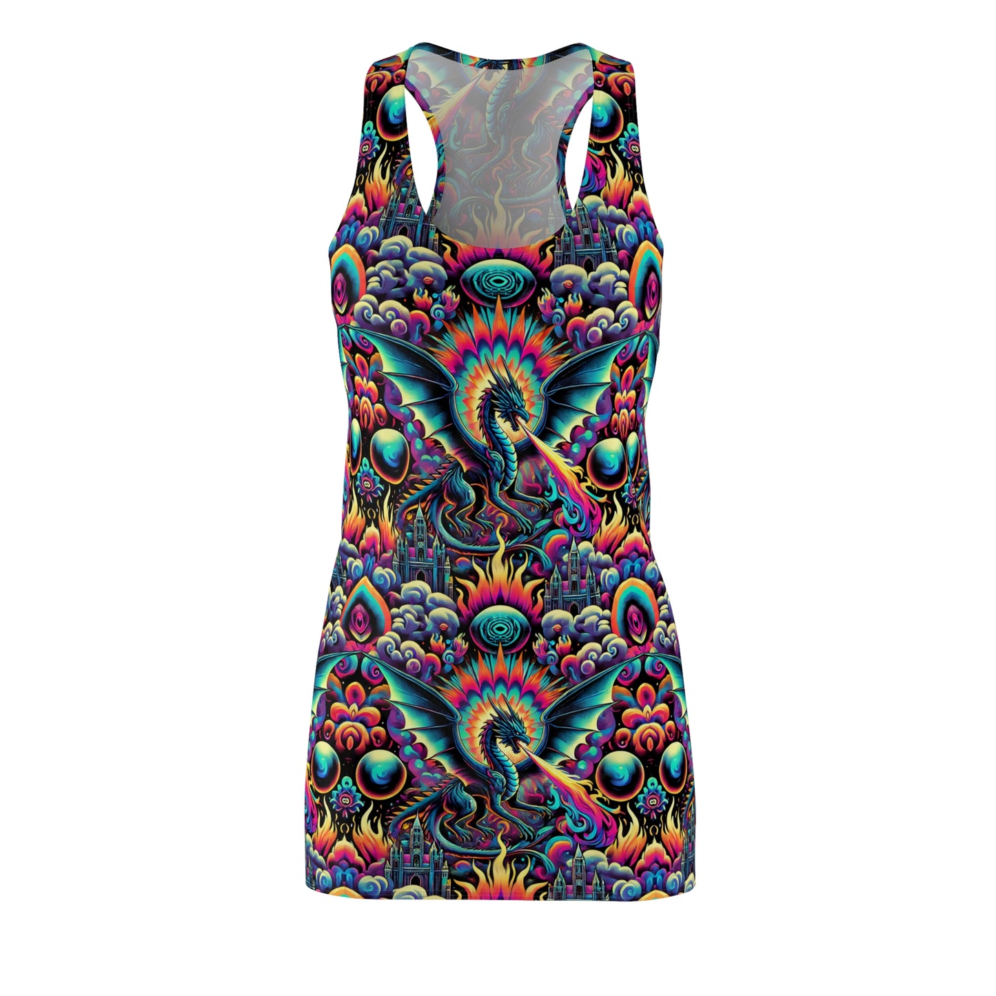 Women's Cut & Sew Racerback Dress (AOP)