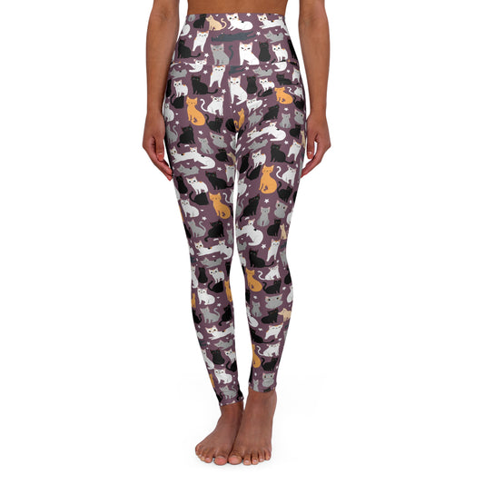 High Waisted Yoga Leggings (AOP)