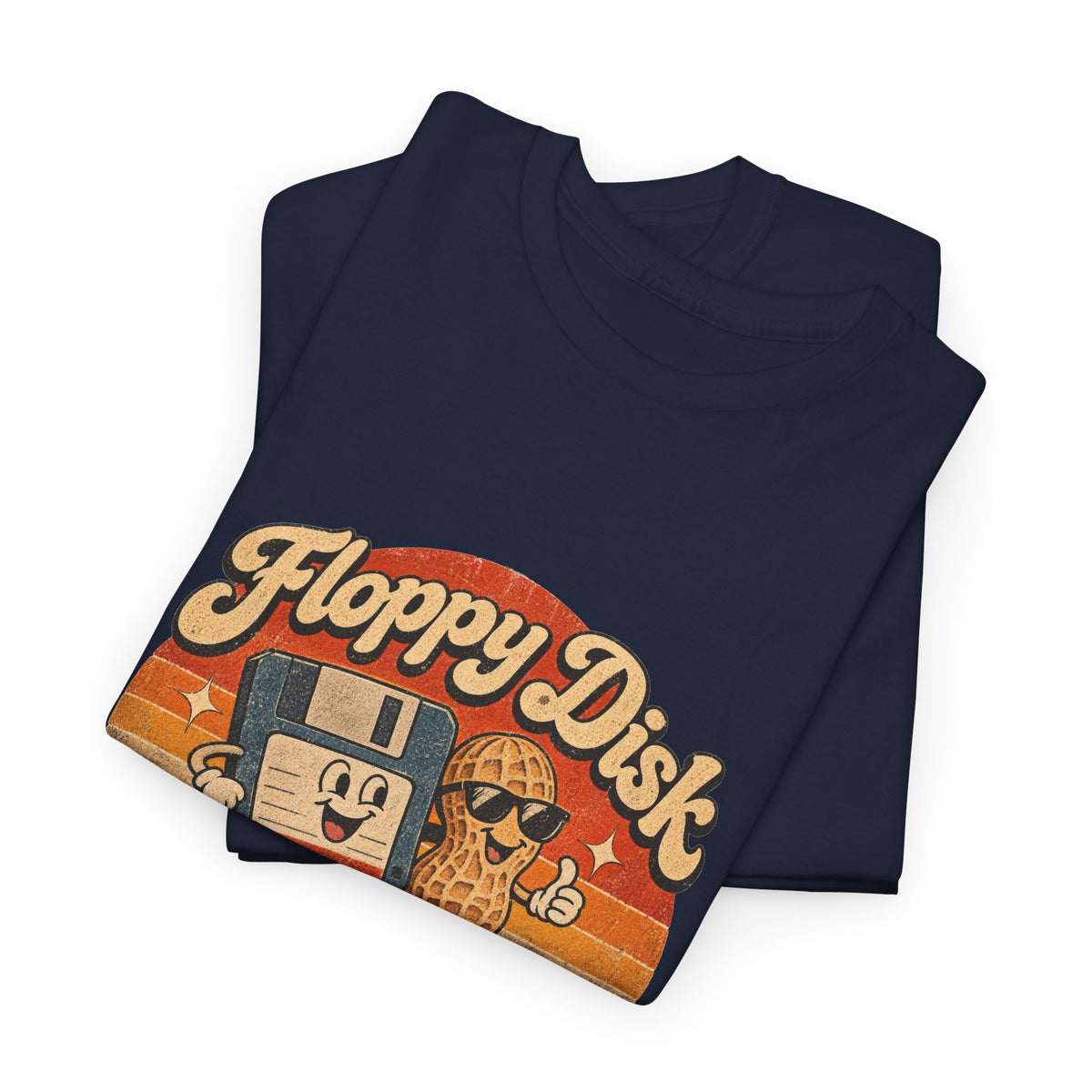 Floppy Disk Floppy Nuts T-Shirt Retro 80s Floppy Disk Peanut Funny Tee