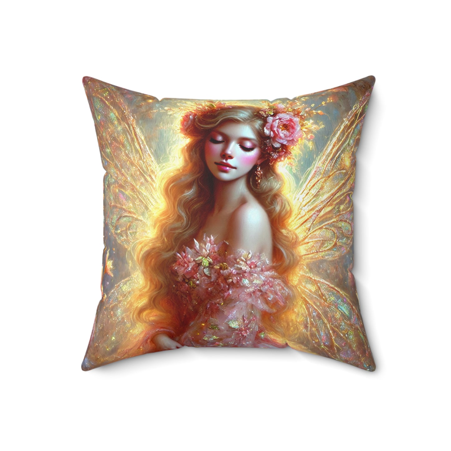 Fairy Spun Polyester Square Pillow