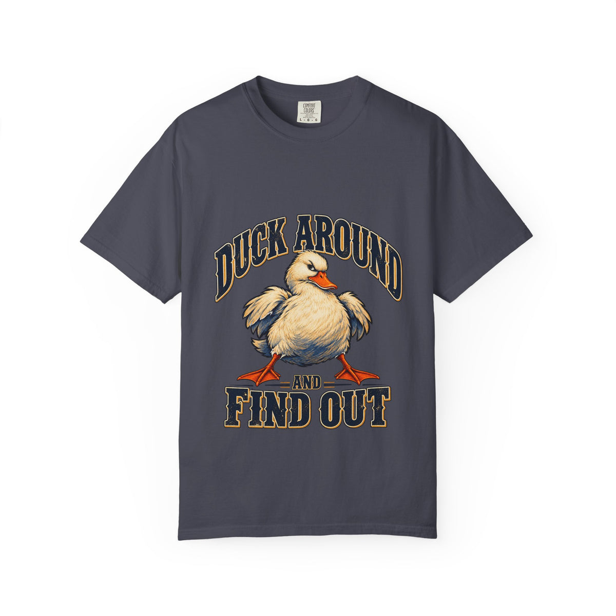 Duck Around and Find Out White Duck Tee Funny FAFO Pun Shirt