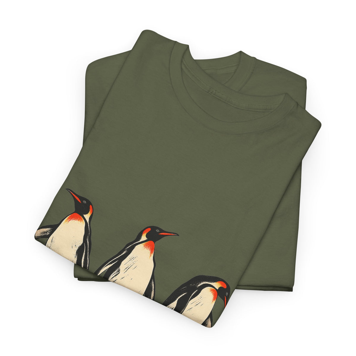 Three Penguins T-Shirt Emperor Penguin Trio Walking on Ice Antarctica Animal Tee