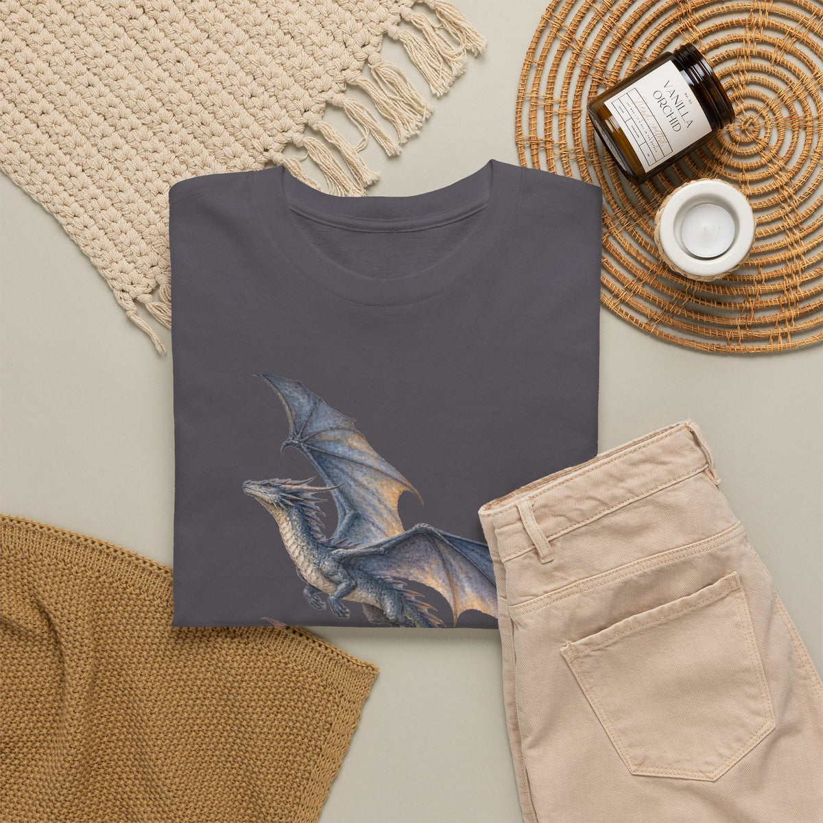Twin Dragons Mountain Flight T-Shirt Fantasy Dragons Snowy Mountains Pine Forest Tee